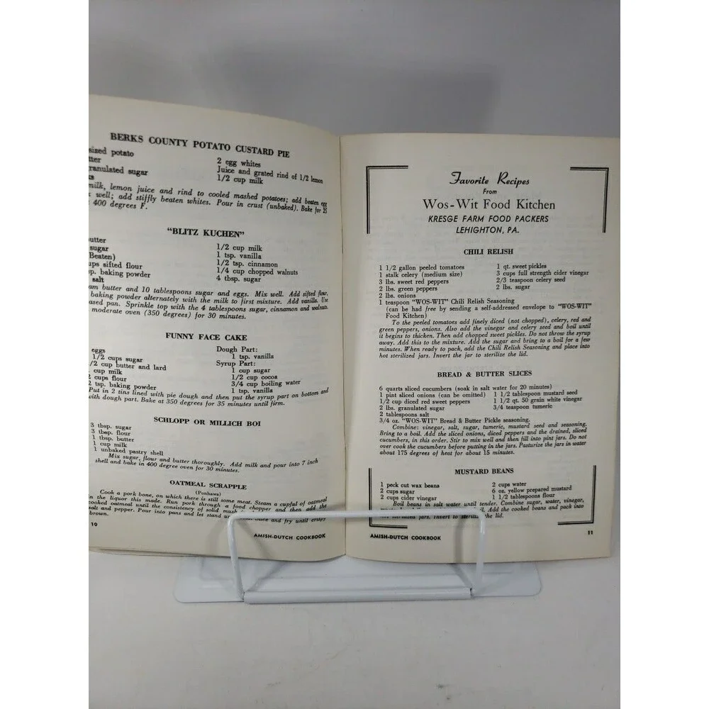 Vintage Amish Dutch Cookbook Ruth Redclay Dutch Cupboard Gettysburg PA 1960s
